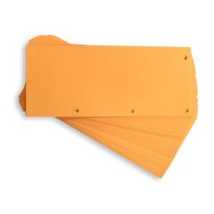 Photo Intercalaires en carton Duo - 240 x 105 mm - Orange : ELBA Lot de 60