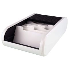 Photo Boite pour 300 cartes de visite - Noir/Blanc : HELIT Linear H6218091