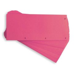 Intercalaires en carton Duo - 240 x 105 mm Rose OXFORD Lot de 60