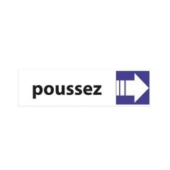 Photo Poussez - Pictogramme murale 8046805 PAVO