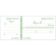 Photo REÇUS - Carnet à souche - 89 x 210 mm EXACOMPTA 