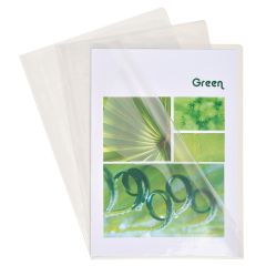 EXACOMPTA : Pochettes à coins A4 en pvc lisse - Cristal