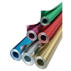 Feuille d'Aluminium - Petites étoiles - Vert 500 mm x 10 m FOLIA Image