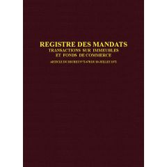 Registre des mandats Transaction immobilière 1410 Elve 