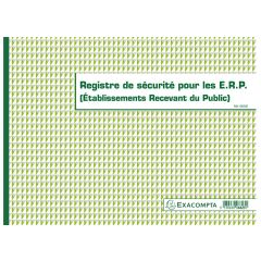 Registre des contrôles techniques de sécurité EXACOMPTA 6616E