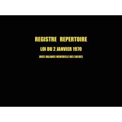 Livre de police obligatoire pour antiquaires brocante 1413 ELVE