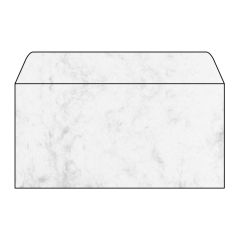 SIGEL DP073 : Lot de 50 enveloppes marbrées - 110 x 220 mm - Gris