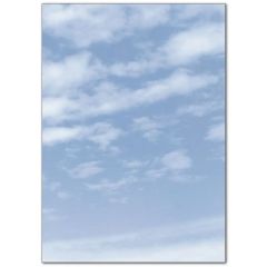 SIGEL : Lot de 100 feuilles de papier - Nuages CIEL