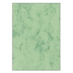 SIGEL DP263 : Lot de 100 feuilles marbrées - Format A4 - Vert
