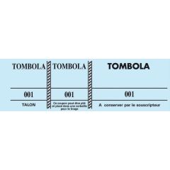 TOMBOLA Carnet de 100 tickets - Bleu Modèle