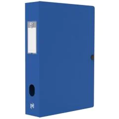 Boite de classement Memphis avec bouton - 60 mm - Bleu : OXFORD Image