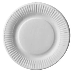 Assiette jetable en carton - Diamètre de 190 mm : PAP STAR Pure Lot de 100 Visuel