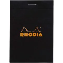 Bloc-Notes quadrillé - 74 x 105 mm A7 : RHODIA N°11 Couverture noire Visuel