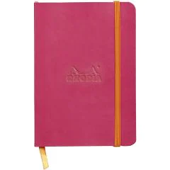 Carnet souple RHODIARAMA - 144 pages lignées A6 - Rose framboise : RHODIA 117312C