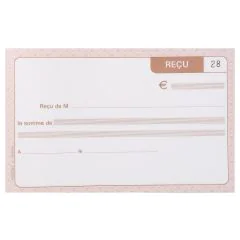 Le Dauphin 1202D Reçus Carnet à souche Autocopiant Dupli - 105 x 180 mm