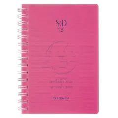 Agenda 2024/2025 Semainier de bureau SAD 19W - 180 x 140 mm EXACOMPTA Bleu