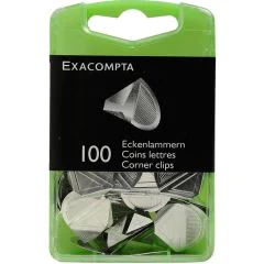 Coins Lettres - 19 mm - Lot de 100 : EXACOMPTA image