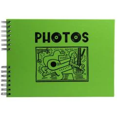 Album photos spirales - 320 x 220 mm - 150 photos - Vert : EXACOMPTA Musicart