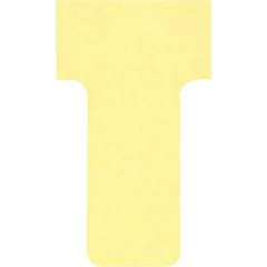 Fiches T - Indice 1 / 28 mm - Jaune : NOBO Lot de 100 Visuel