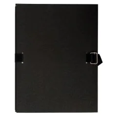 EXACOMPTA Chemises toilées à sangle - Noir 223065E