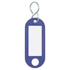 Lot de 10 Porte-clés - Bleu - Crochet en S WEDO