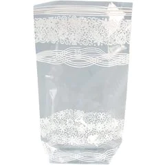 Sachet en cellophane imprimé - Dentelle - 145 x 235 mm : FOLIA Lot de 10 Visuel