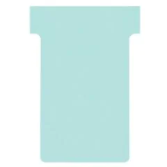 Fiches T - Indice 2 / 60 mm - Bleu : NOBO Lot de 100 visuel