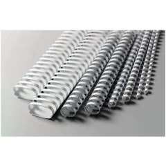 Baguettes de 21 anneaux - 14 mm - Blanc : GBC Lot de 100