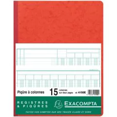 EXACOMPTA  4150E Registre de 15 colonnes 320 x 250 mm (journal comptable)