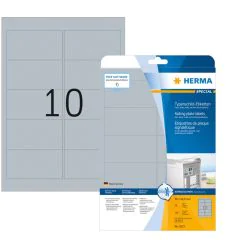 Étiquettes adhésives de signalisation Gris - 96 x 50,8 mm HERMA 4223 Signal