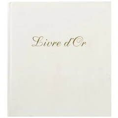 Livre d'or - Cuir Alpille - Blanc - 260 x 220 mm EXACOMPTA Visuel