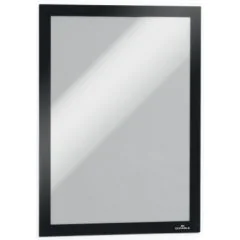 Cadre d'affichage magnétique auto-adhésif - A4 - Noir : DURABLE Lot de 2 Photo