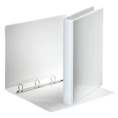 Classeur personnalisable 2 Pochettes - 4 anneaux 25 mm - Blanc ESSELTE Image