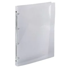 Exacompta 51194E Crystal : Classeur souple Cristal - 4 anneaux