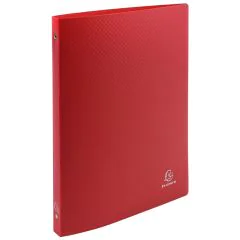 Classeur souple - 4 anneaux de 15 mm - Rouge opaque EXACOMPTA Photo