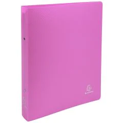 Classeur semi-rigide en PP - 2 anneaux de 30 mm - Rose : EXACOMPTA Image