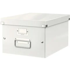 Boite de rangement WOW A4 - 210 x 297 mm - Blanc : LEITZ Photo