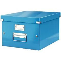 Boite de rangement WOW - Format A4 - Bleu LEITZ 6044-00-36 Coffret