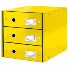 Boite de classement WOW - 3 tiroirs - Bleu ciel LEITZ 6048-00-51