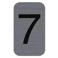 Plaque verticale adhésive de signalisation - Chiffre 7 : EXACOMPTA image