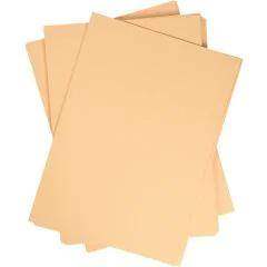 Feuilles de papier de couleur - 500 x 700 mm - Abricot : FOLIA Visuel