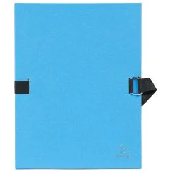 Chemise à sangle toilée - Dos extensible - Bleu : EXACOMPTA Image