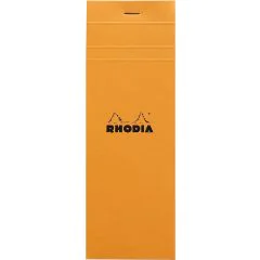 Bloc-Notes quadrillé - 74 x 210 mm : RHODIA N°8 Couverture Orange Visuel