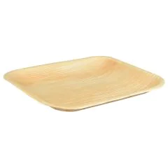 Assiette jetable en feuilles de palme - 180 x 180 mm PAP STAR Pure