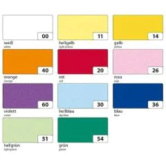Papier Transparent - Jaune clair - 505 x 700 mm : FOLIA Visuel