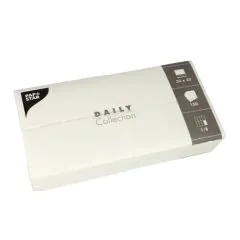 Lot de 250 Serviettes de table unies - Blanc : PAP STAR Visuel