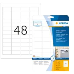 Étiquettes adhésives de signalisation - Blanc - 45,7 x 21,2 mm HERMA 9531 