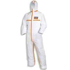Combinaison de protection jetable 4B - Blanc/Orange - Taille L : UVEX image