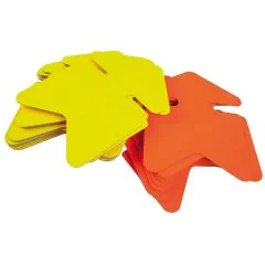 Carton fluo non effaçable - Flèche - 160 x 240 mm - Jaune/Orange : AGIPA Lot de 25 Modèle