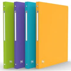 Classeur souple - 4 anneaux de 20 mm - Assortiment Style : OXFORD Memphis Photo
